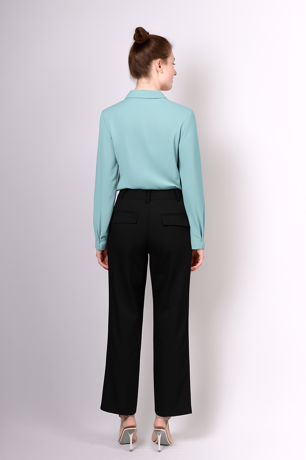 Soft Blue Formal Shirt for Women