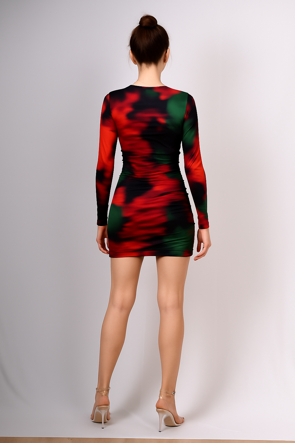Multicolour Mesh Bodycon Dress