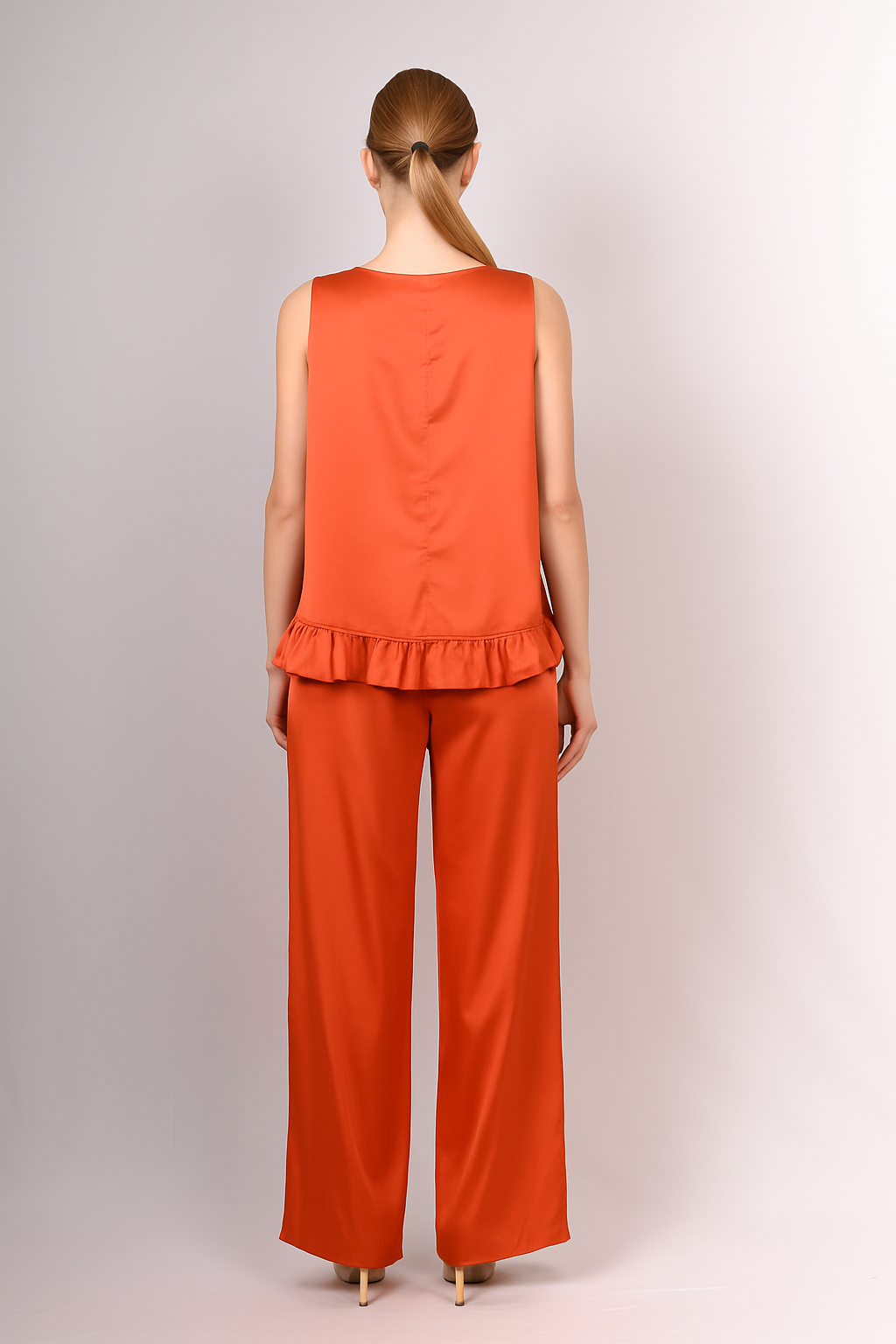 Rust-Orange Co-ord Set