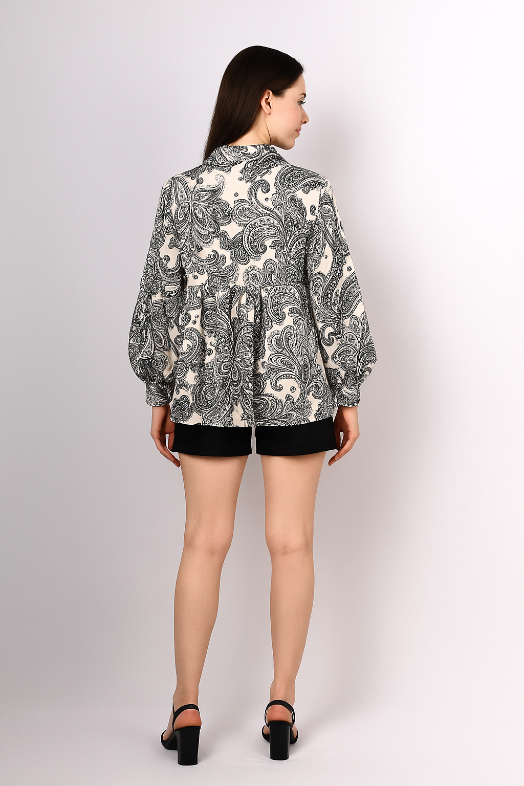 Floral Flared Tunic Top