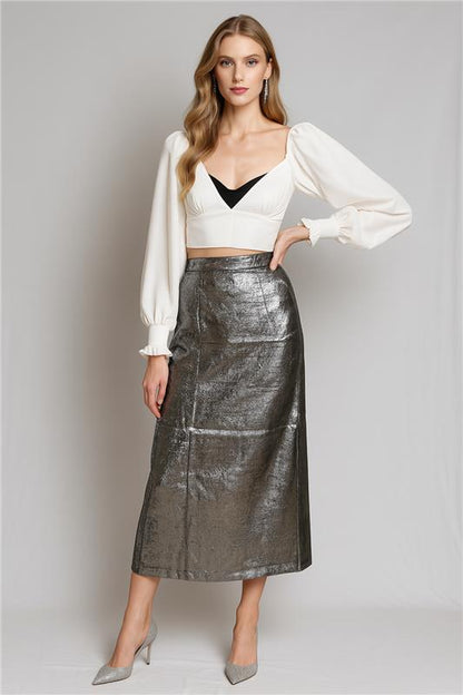 Metallic Light Weight Skirt