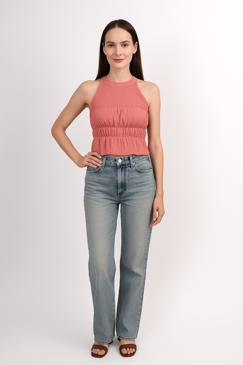 Halter Neck Sleeveless Top