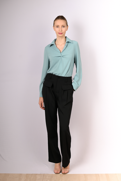 Soft Blue Formal Shirt for Women