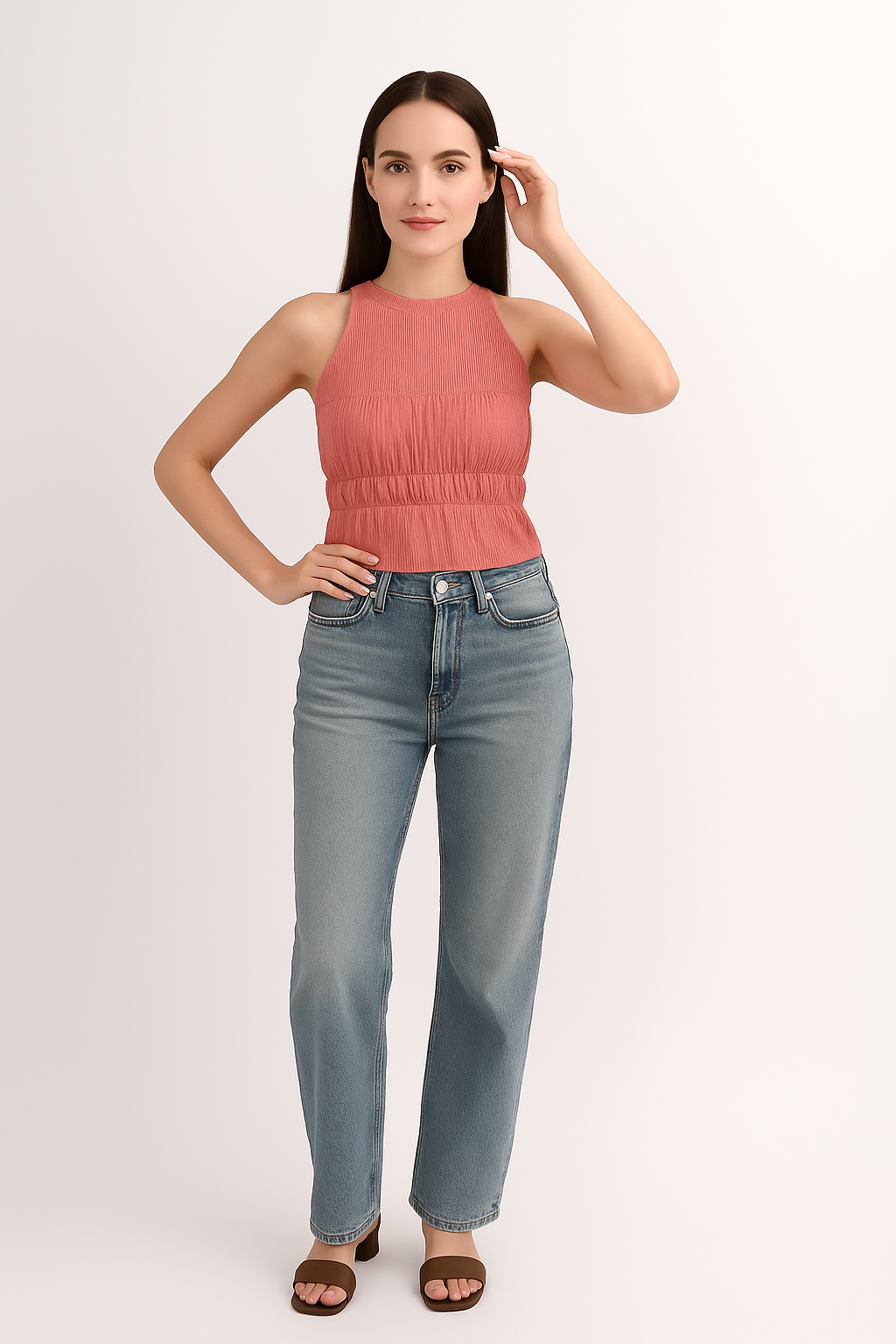 Halter Neck Sleeveless Top