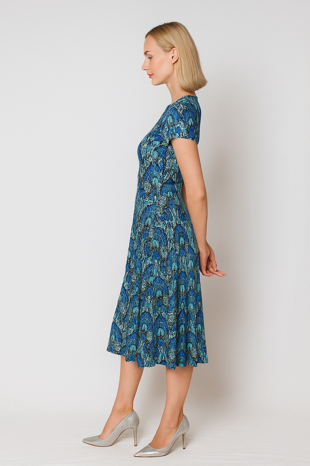 Boho printed Paisley Midi Dress