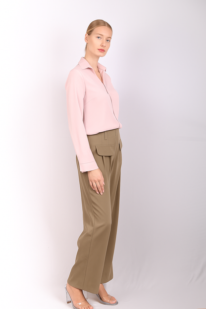 Soft Blue Formal Shirt for Women