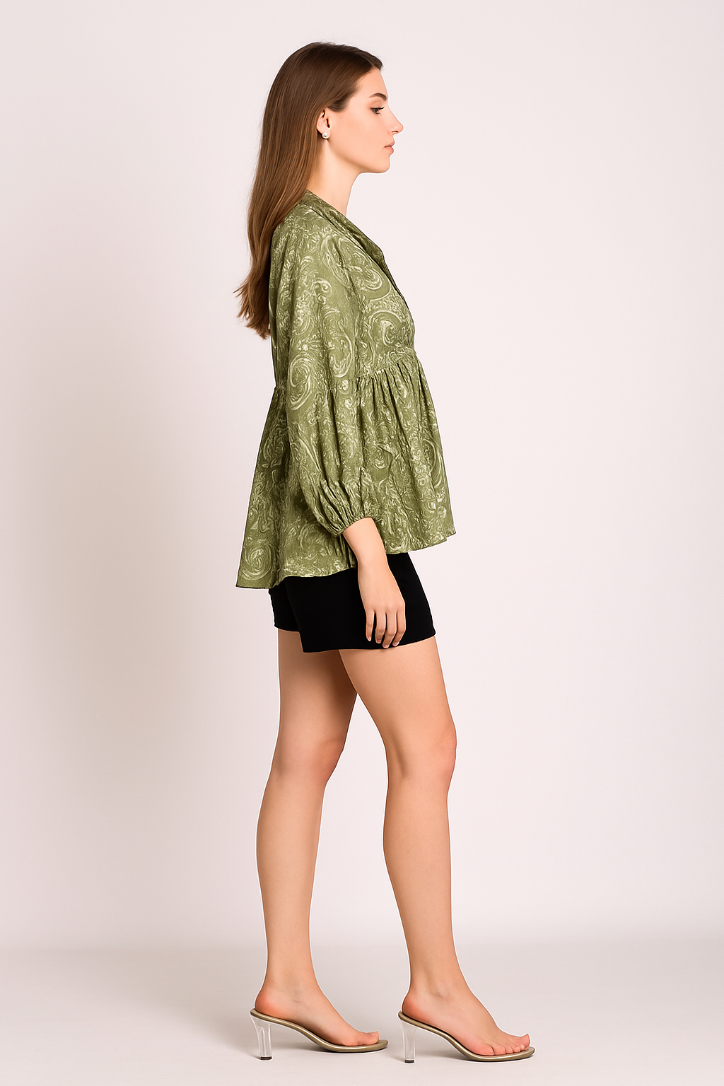 Floral Flared Tunic Top