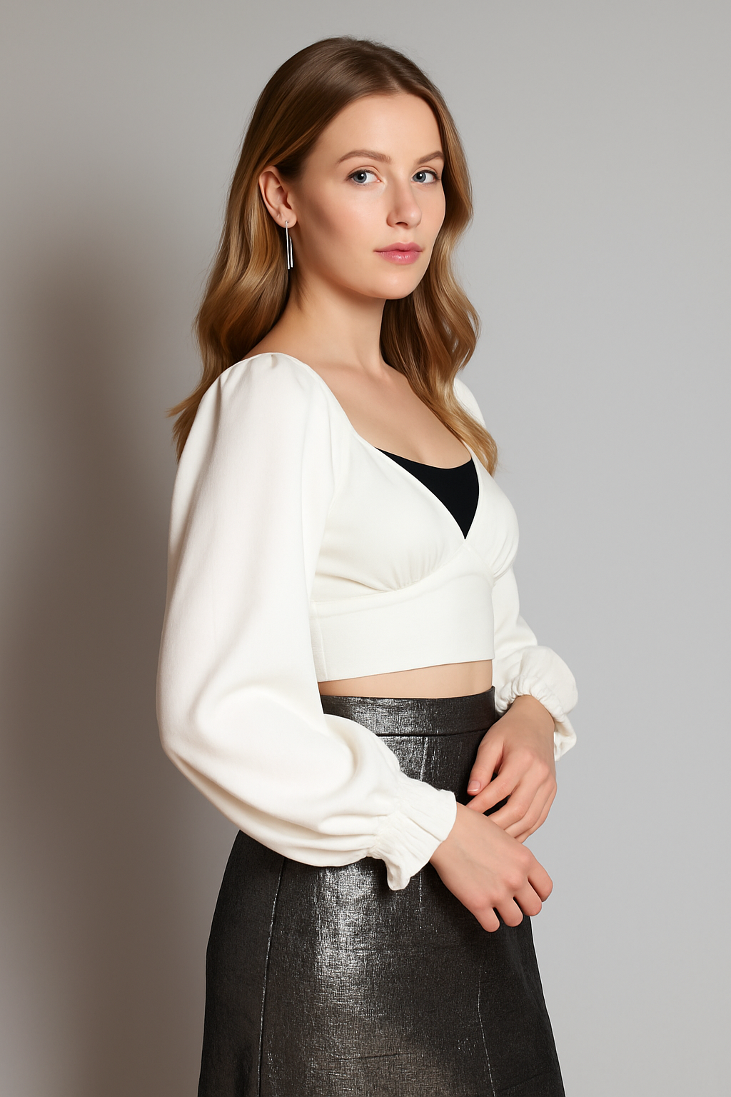 Metallic Light Weight Skirt